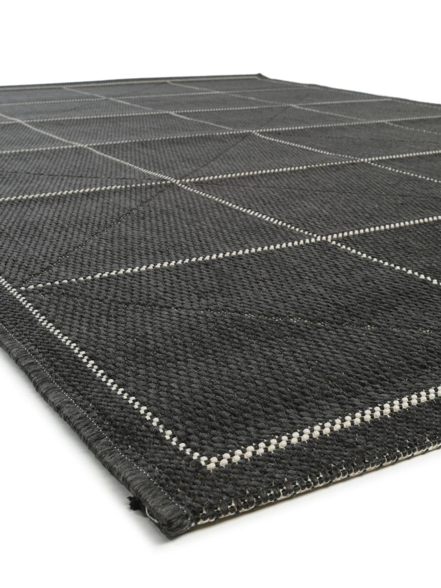 In- & Outdoor Teppich Metro 140x200 cm Schwarz
