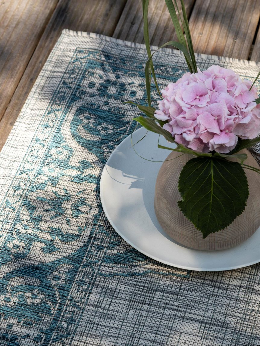 In- & Outdoor Teppich Cleo Blau