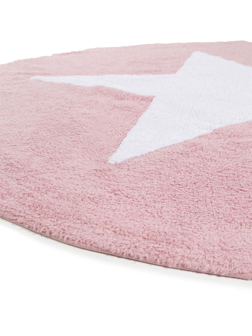 Waschbarer Kinderteppich Bambini Ø 150 cm rund Rosa