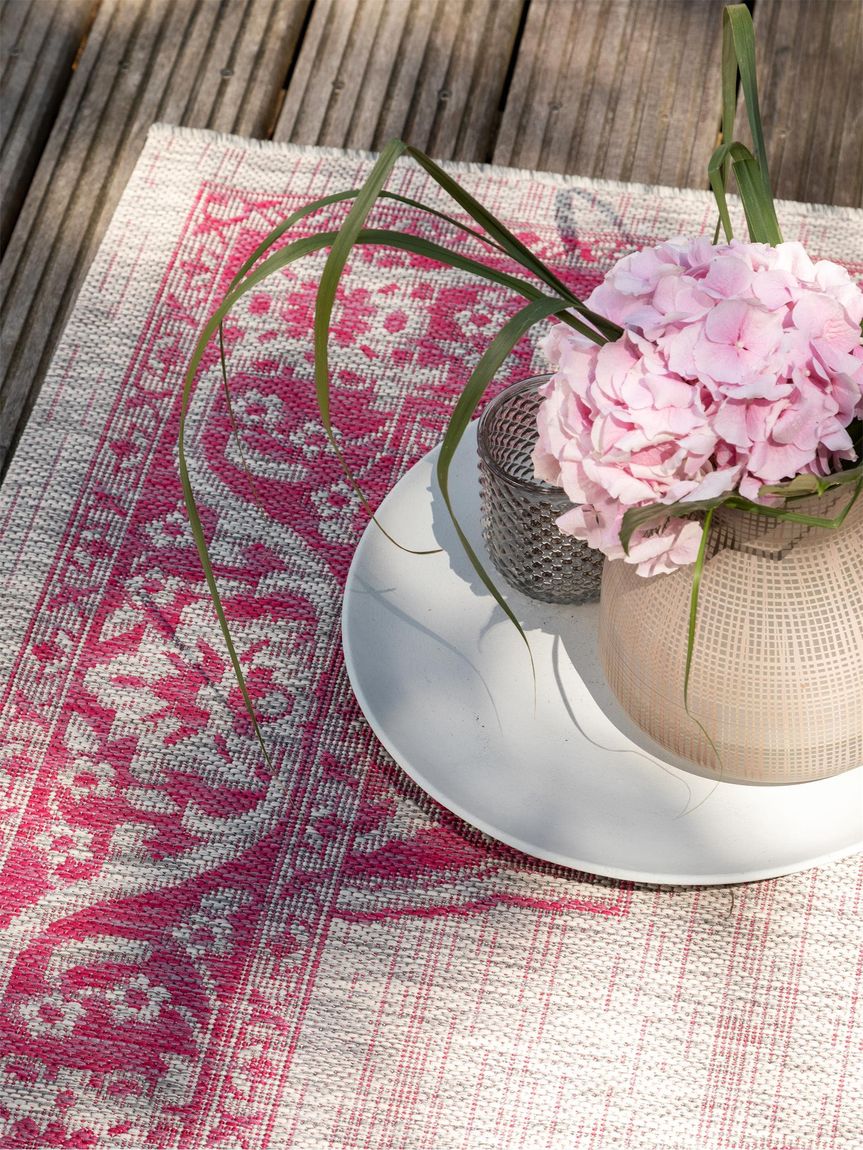 In- & Outdoor Teppich Cleo Rosa