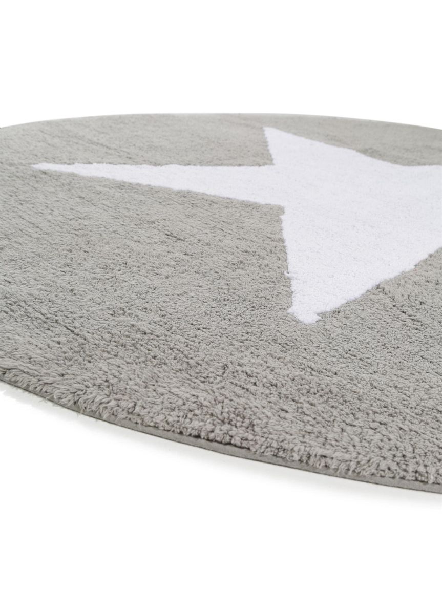Waschbarer Kinderteppich Bambini Ø 150 cm rund Grau
