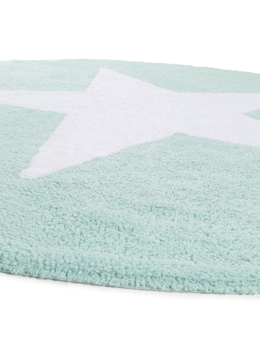 Waschbarer Kinderteppich Bambini Ø 150 cm rund Türkis