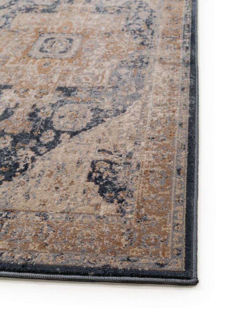 Teppich Läufer Yara 70x240 cm Beige / Blau