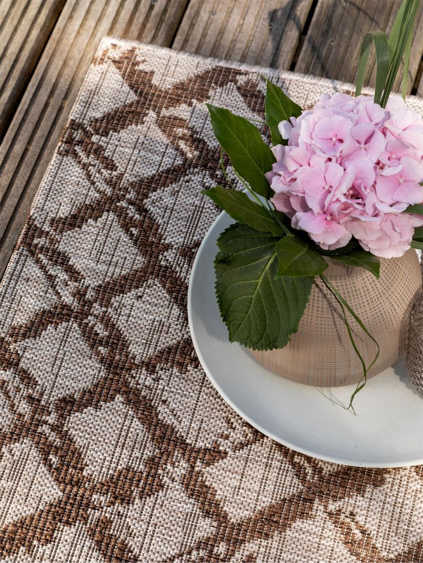 In- & Outdoor Teppich Cleo 200x290 cm Braun