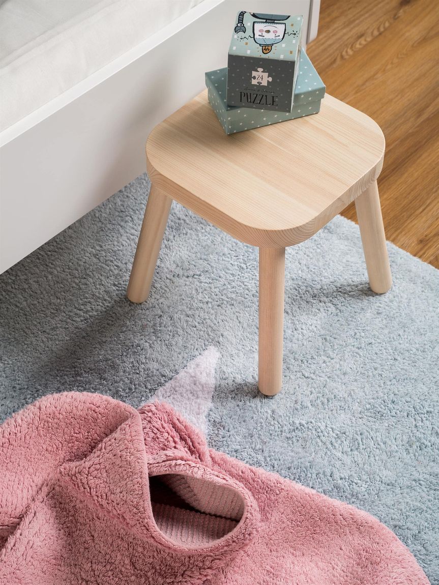 Waschbarer Kinderteppich Bambini Blau