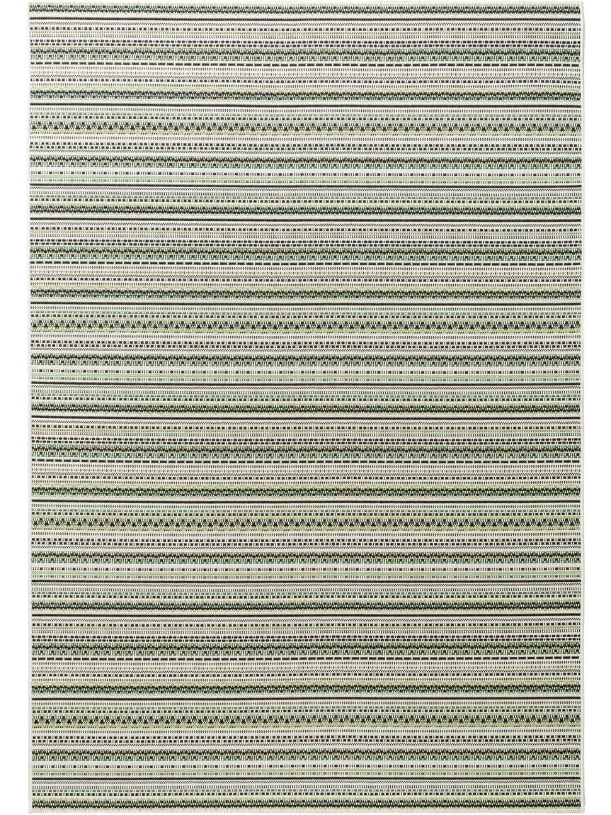 In- & Outdoor Teppich Capri Grün / Beige
