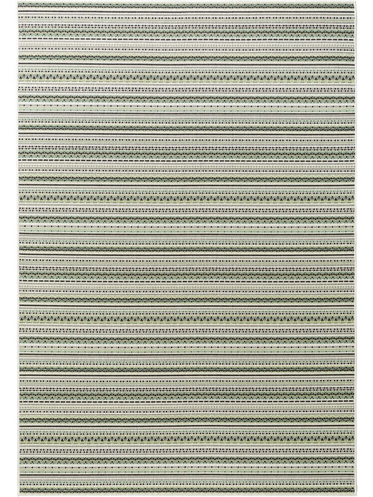 In- & Outdoor Teppich Capri Grün / Beige