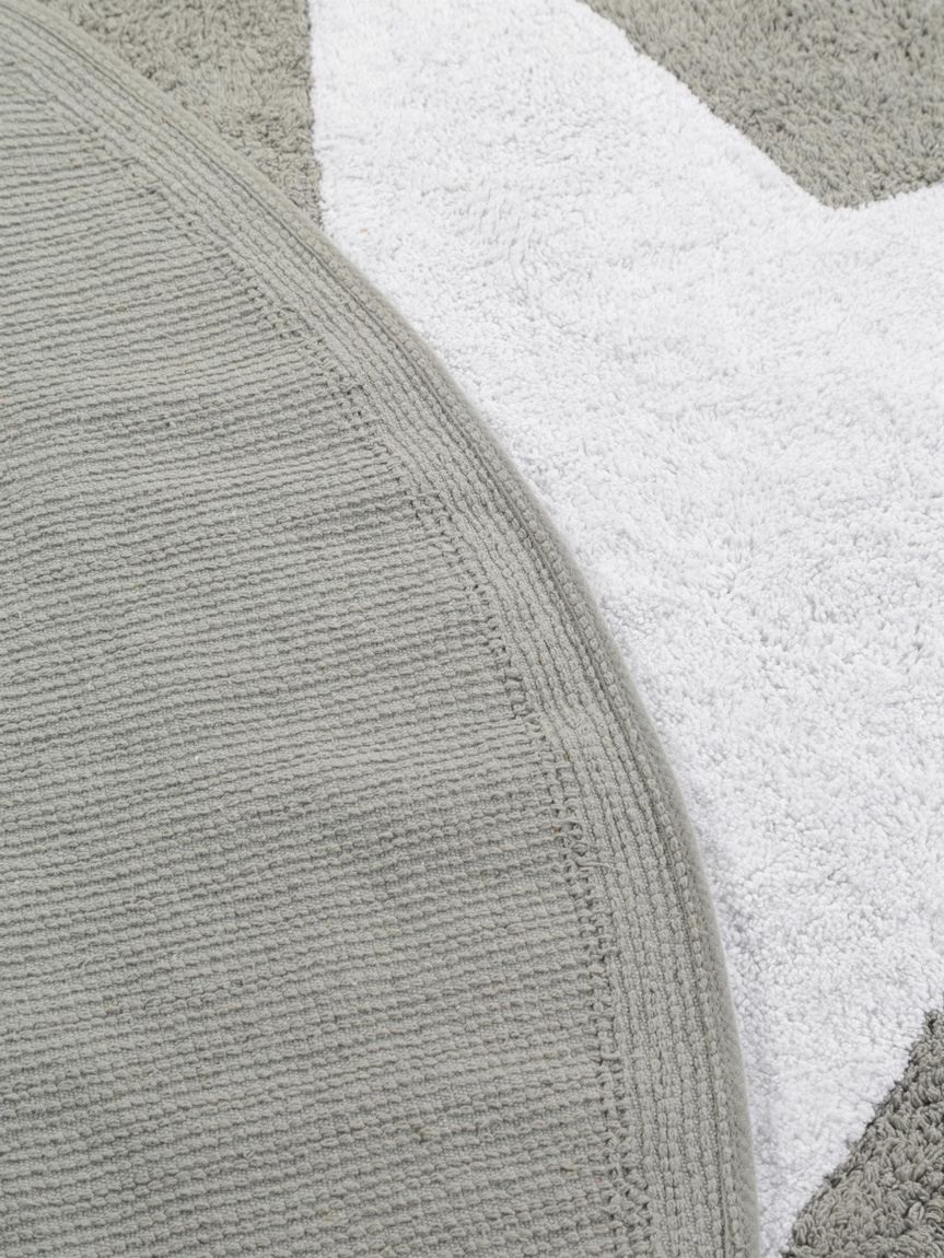 Waschbarer Kinderteppich Bambini Ø 150 cm rund Grau