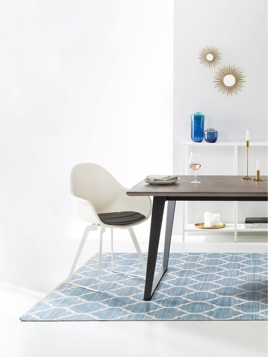 Viskoseteppich Yuma Blau