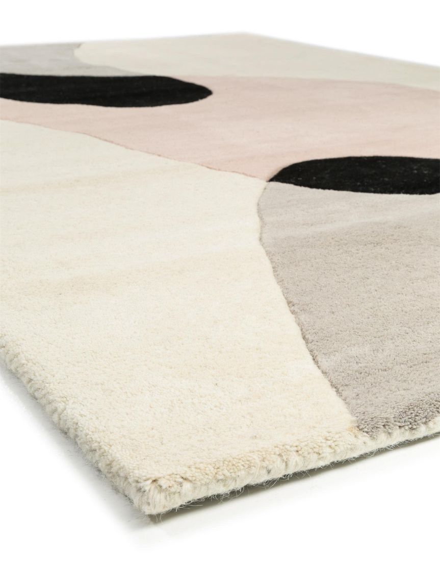 Wollteppich Matrix Beige