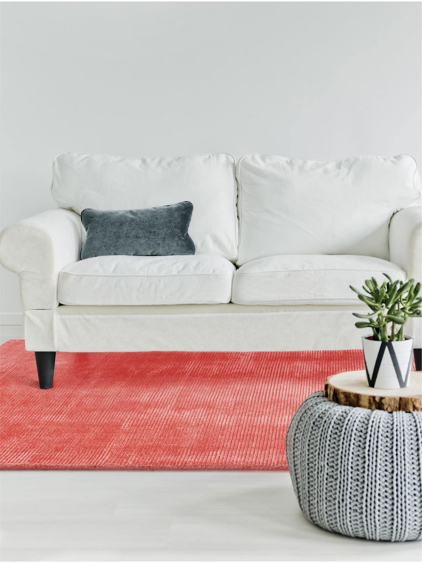 Viskoseteppich Lines 160x230 cm Rot