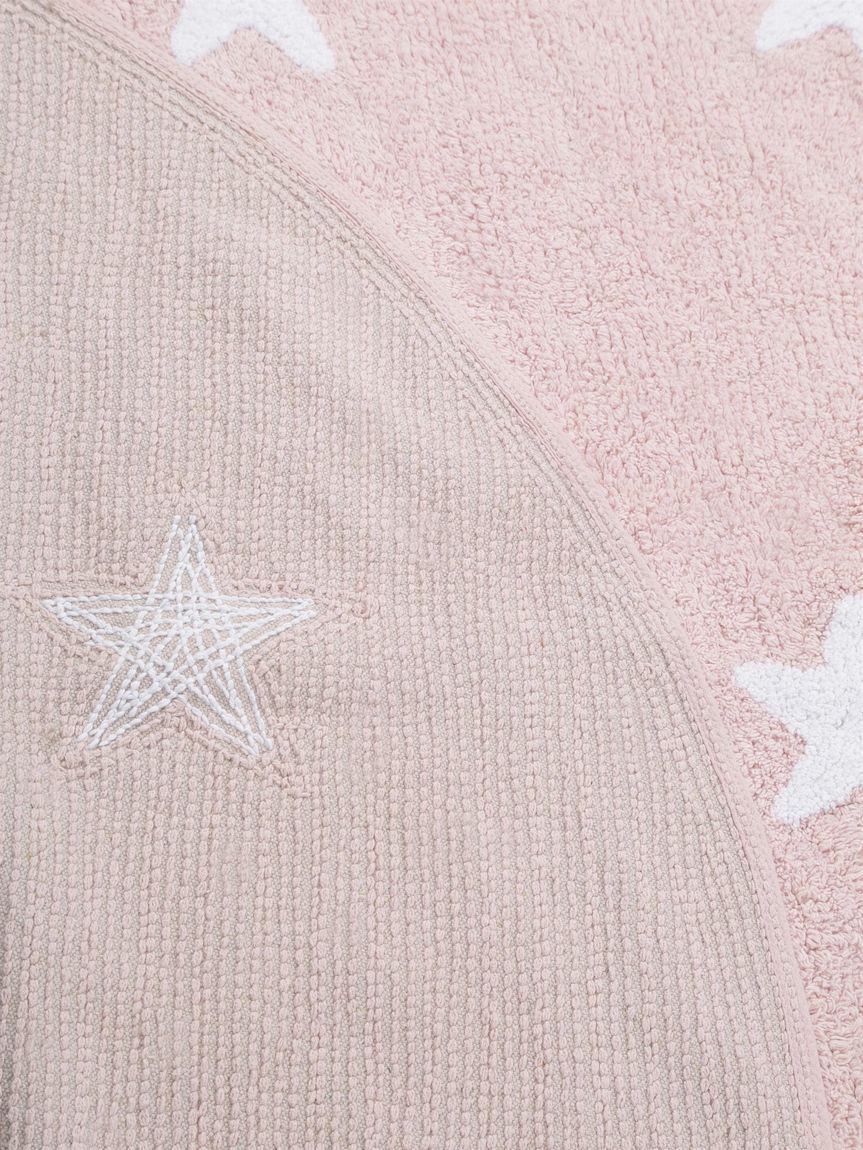Waschbarer Kinderteppich Bambini Ø 150 cm rund Rosa