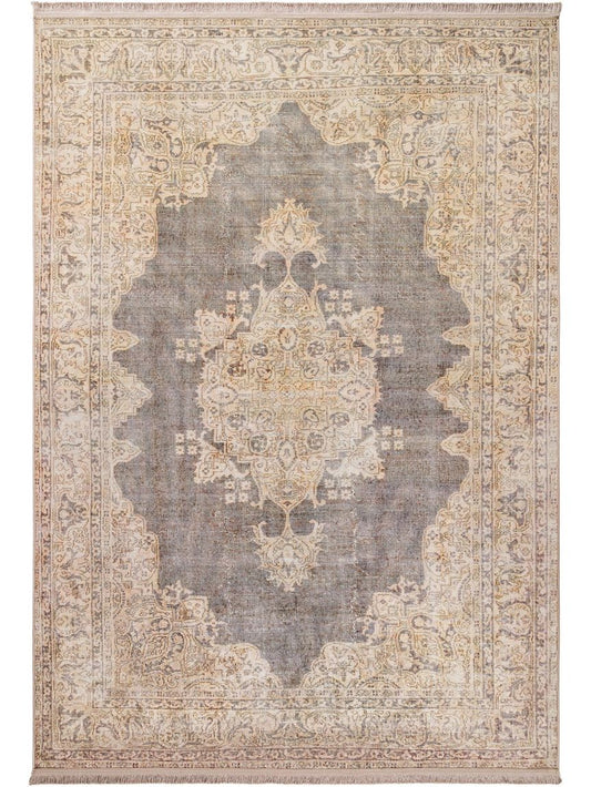 Teppich mit Print Siljan Beige