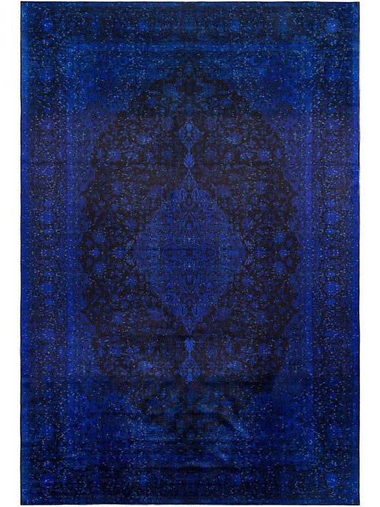 Teppich mit Print Siljan Blau