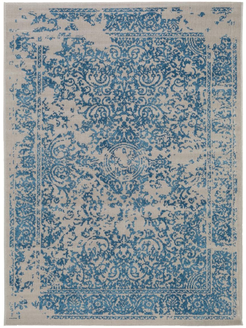 In- & Outdoor Teppich Antique 140x200 cm Blau