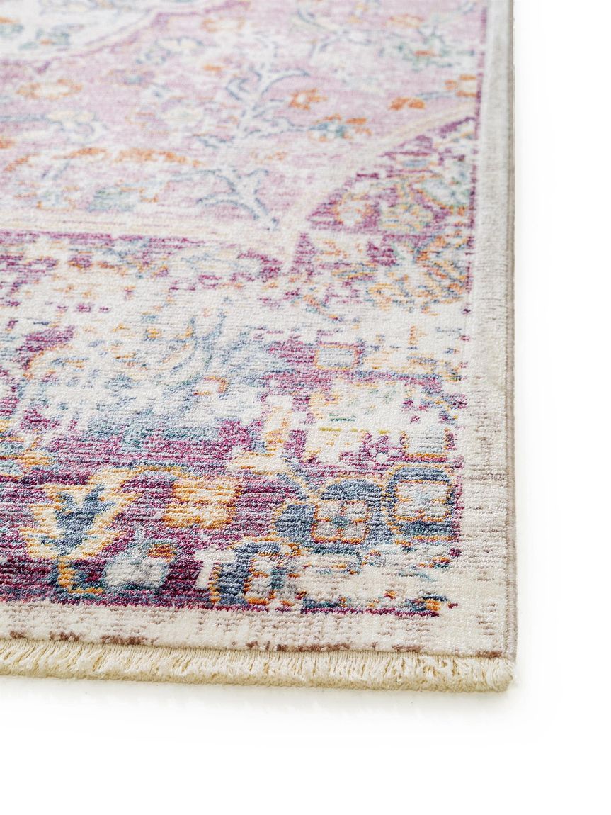 Viskoseteppich Yuma Bunt / Pink