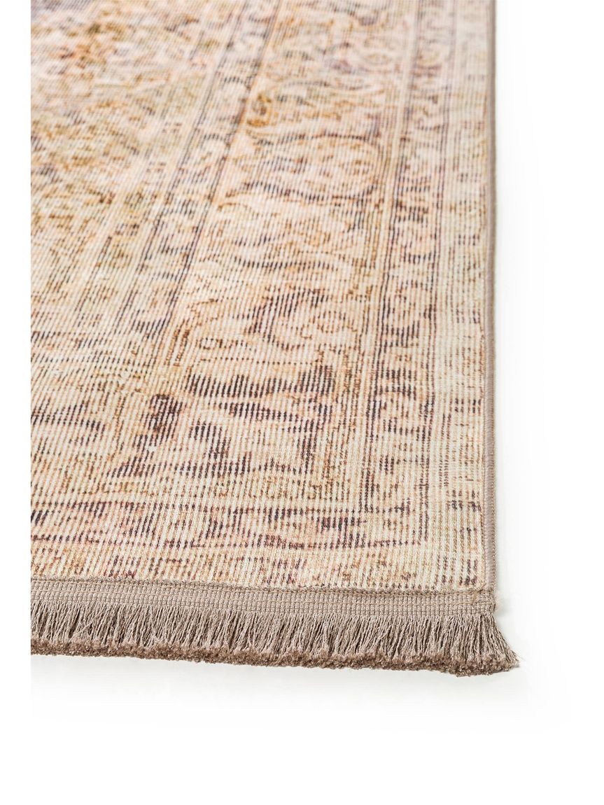 Teppich mit Print Siljan Beige