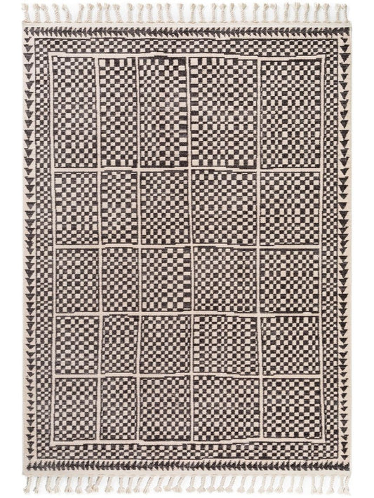 Teppich Bahar Schwarz / Weiß