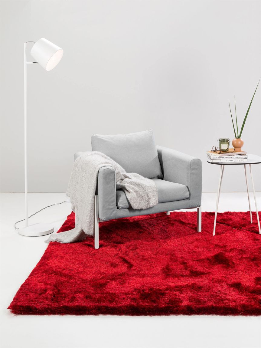 Hochflorteppich Whisper Rot