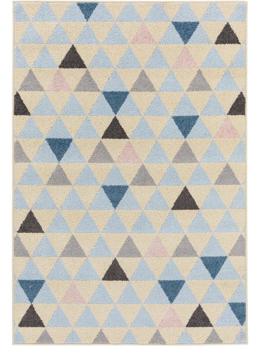 Teppich Zola 133x190 cm Beige / Blau