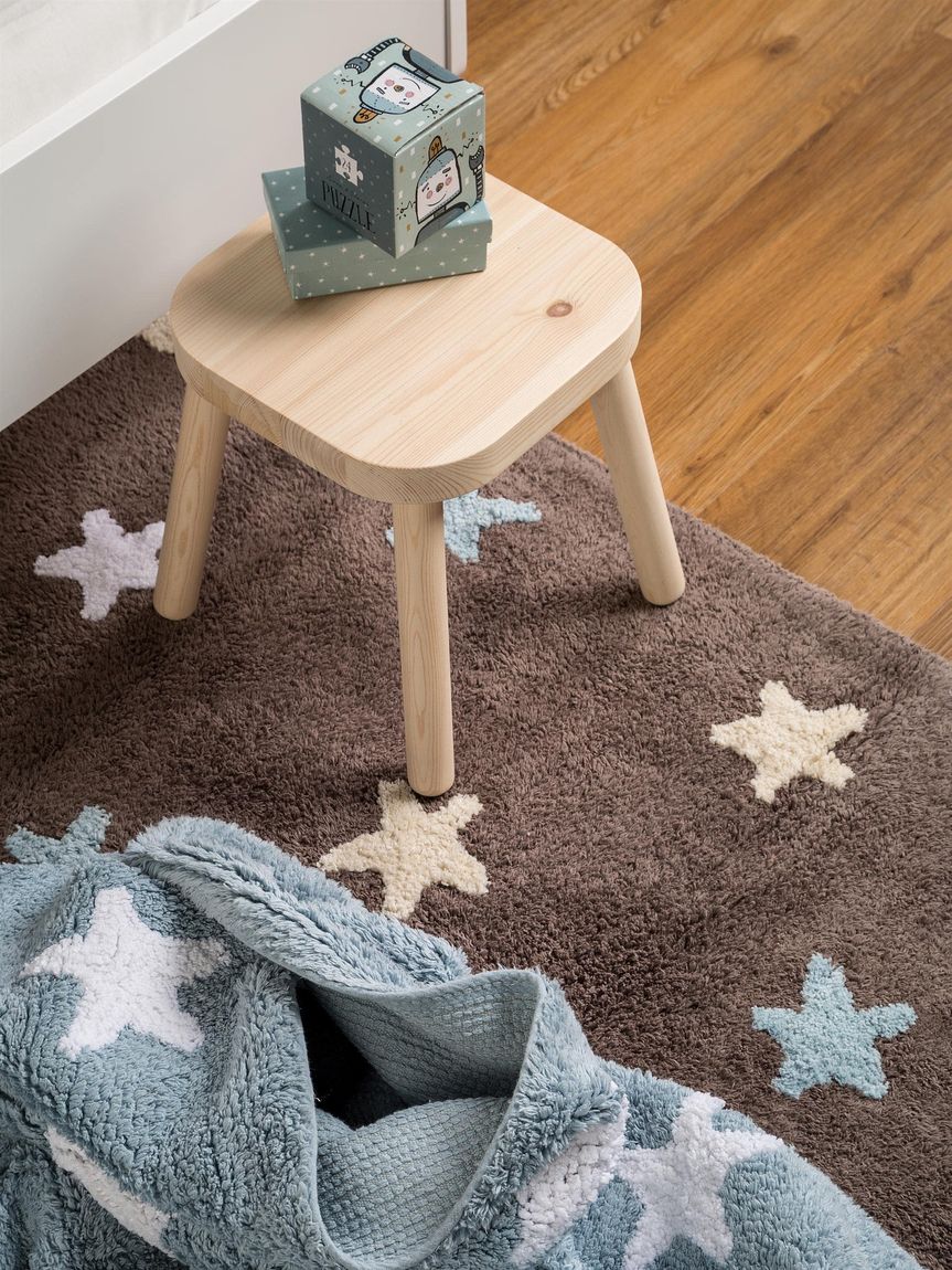 Waschbarer Kinderteppich Bambini 120x180 cm Blau