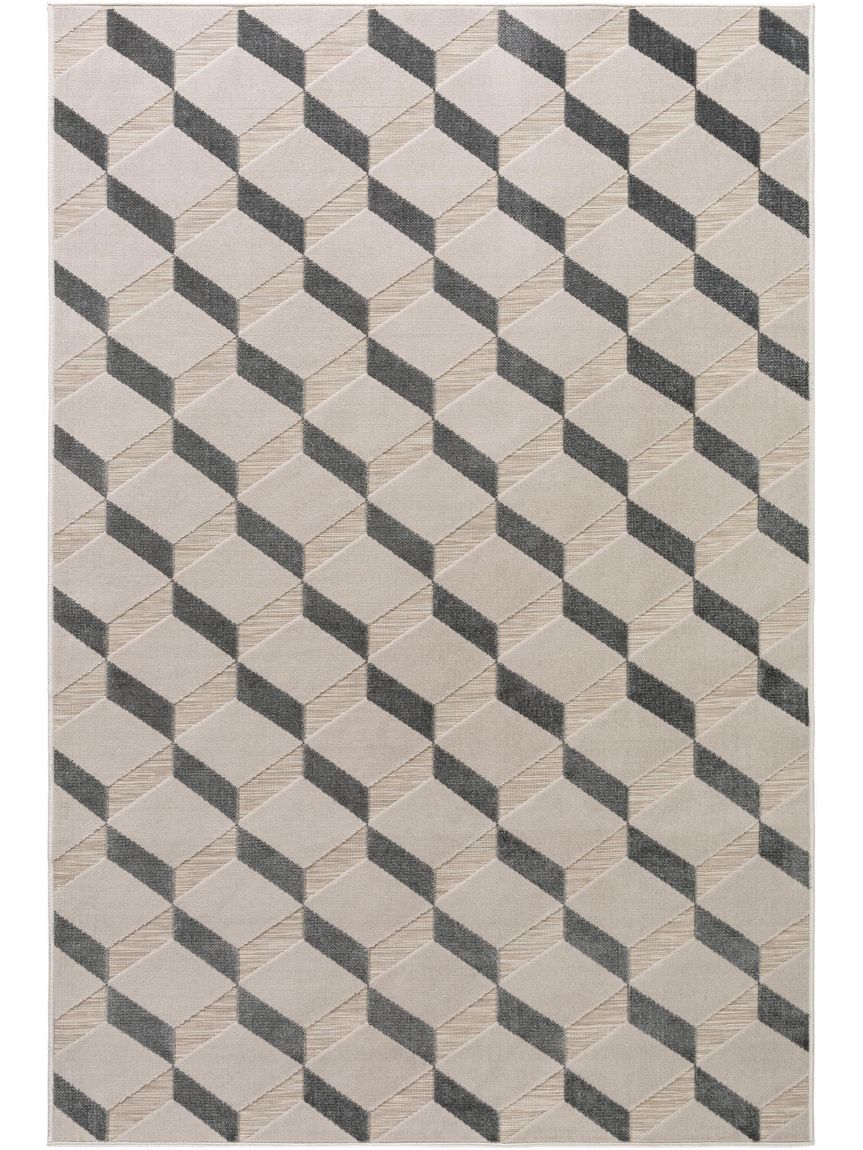 In- & Outdoor Teppich Rasco 120x170 cm Beige / Grau