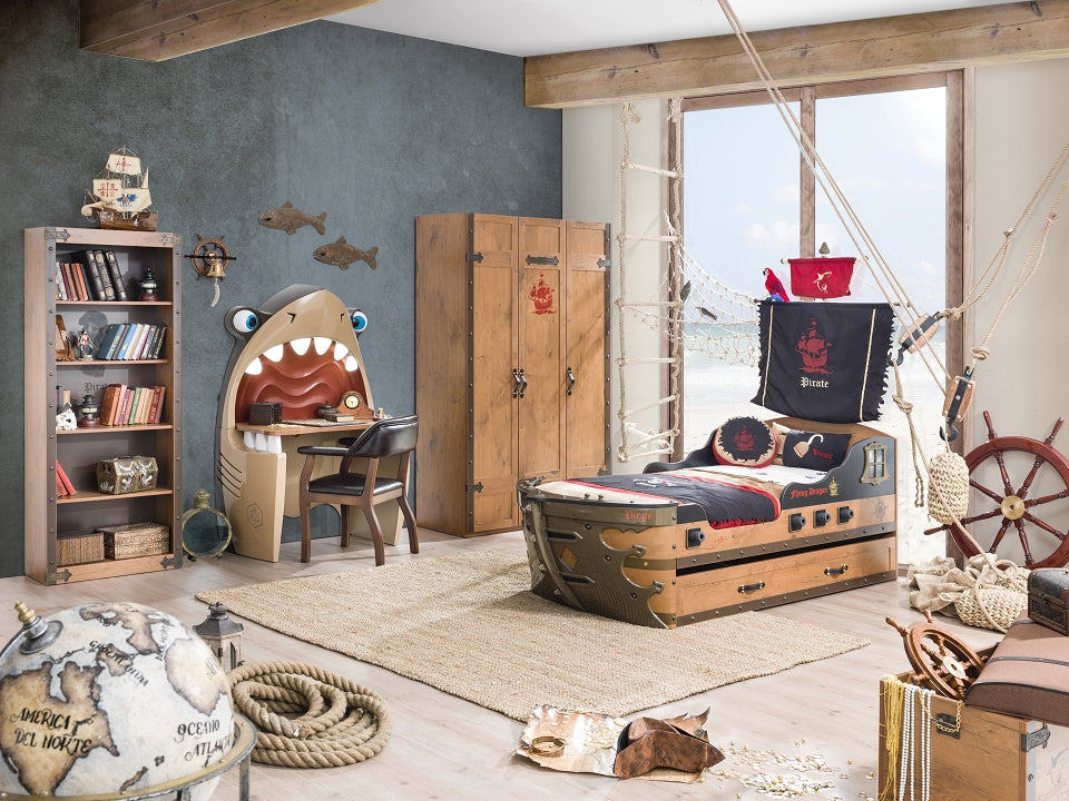 Cilek PIRATE Regal Standregal Kinderregal Braun