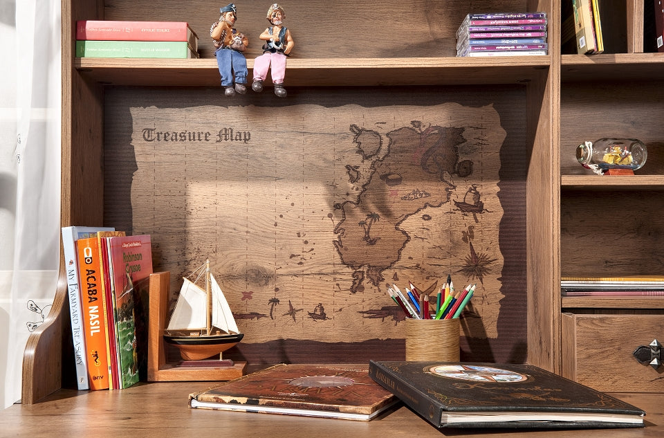 Cilek PIRATE Schreibtisch Tisch Kinderschreibtisch Braun