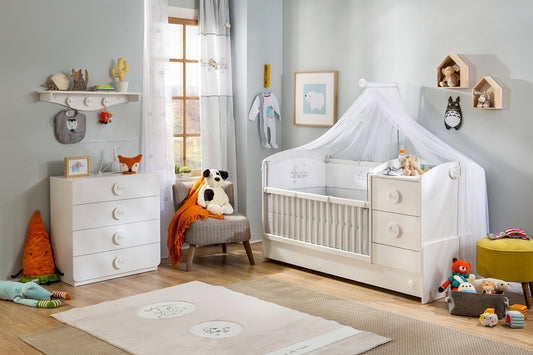 Cilek BABY COTTON 6 Babyzimmer Kinderzimmer Set Komplettset Spielzimmer Weiß