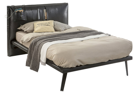 Cilek DARK METAL Kinderbett Bett 120x200 cm Jugendbett Schwarz
