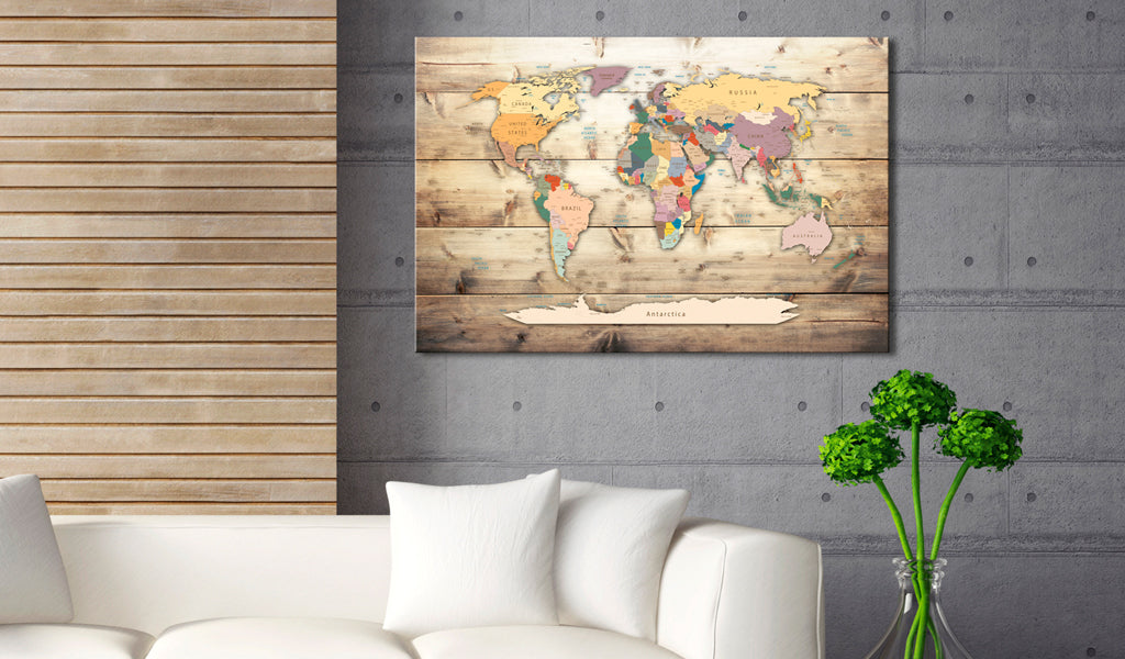 Korkbild - The World at Your Fingertips [Cork Map]