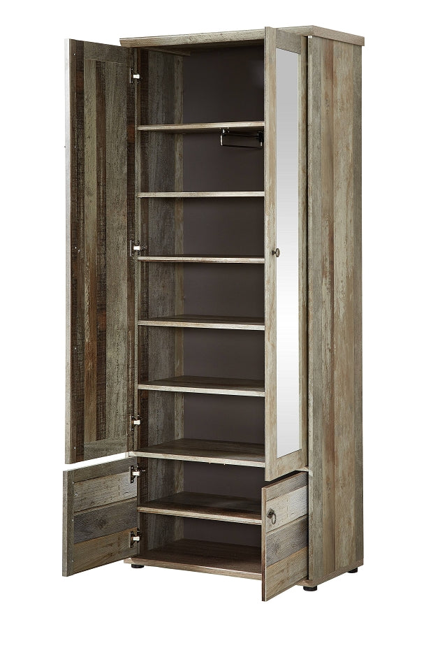 18380 Garderobenschrank BONANZA Driftwood Nachbildung