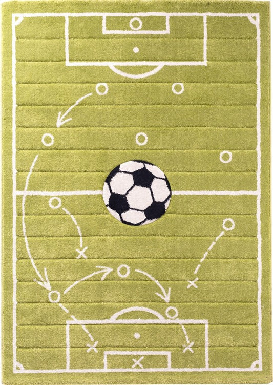Cilek FOOTBALL Teppich Kinderteppich Teppichboden 133x190 cm grün