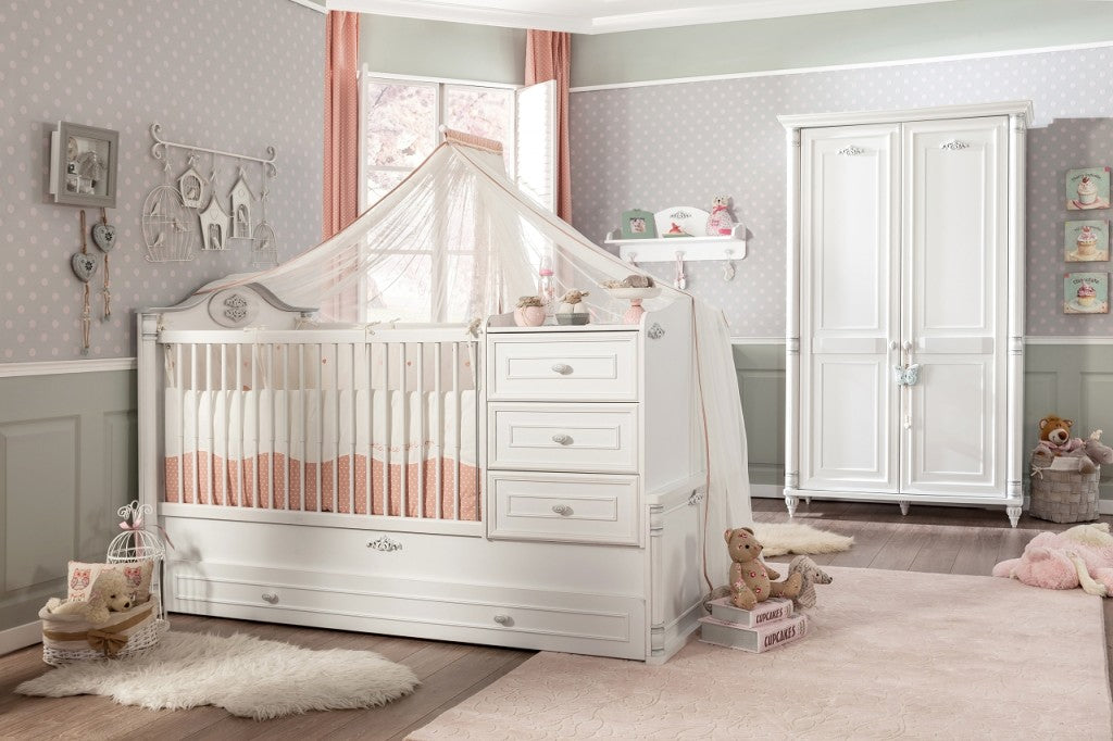 Cilek ROMANTIC BABY Himmel für Kinderbett/Babybett Weiß