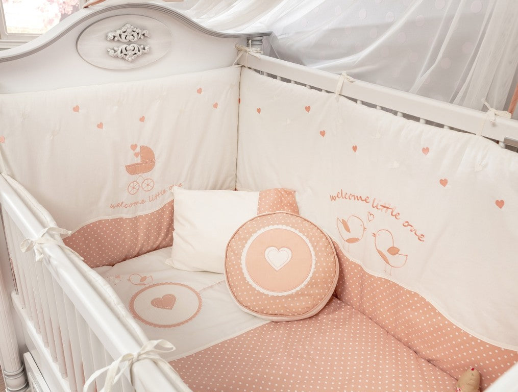 Cilek ROMANTIC BABY 7-tlg. Baby Set XL Babydecke Kissen Gitterschutz - Voelpe