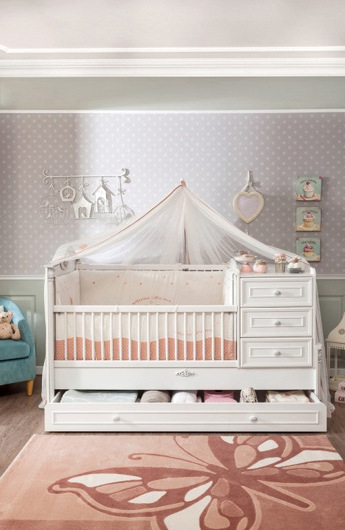 Cilek ROMANTIC BABY 1 Babyzimmer Kinderzimmer Set Komplettset Spielzimmer Weiß - Voelpe