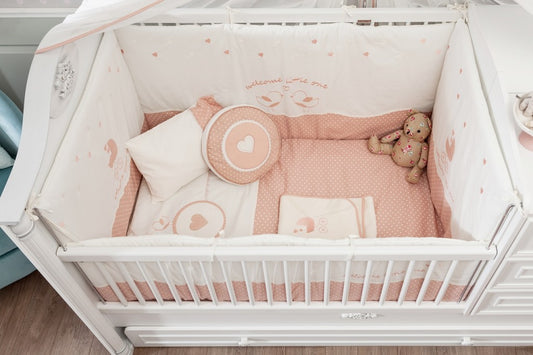 Cilek ROMANTIC BABY 7-tlg. Baby Set L Babydecke Kissen Gitterschutz