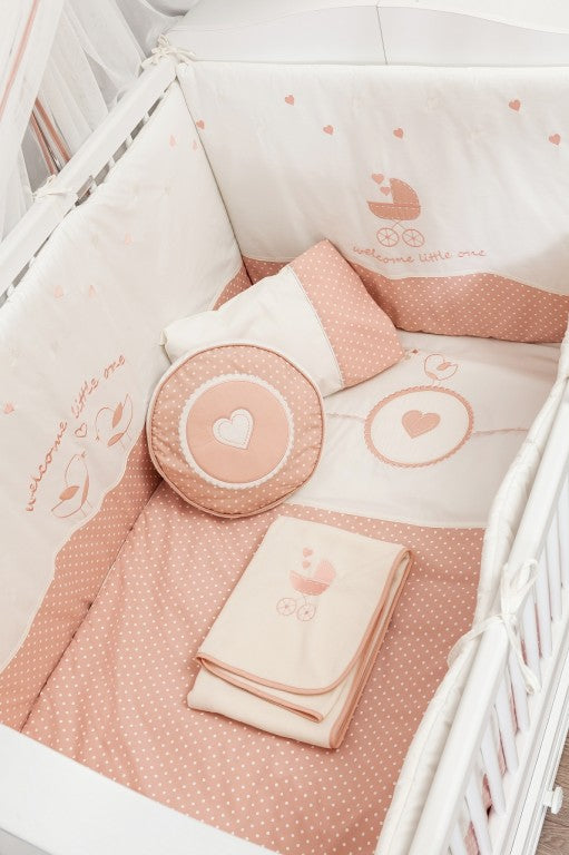 Cilek ROMANTIC BABY 7-tlg. Baby Set XL Babydecke Kissen Gitterschutz