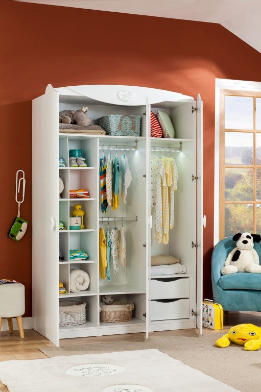 Cilek BABY COTTON Kleiderschrank Schrank Kinderzimmer Weiß