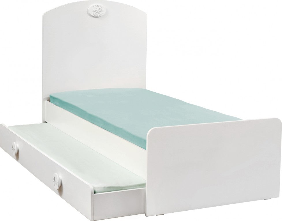 Cilek BABY COTTON Babybett XL Bett inkl. Himmel Kinderbett Kinderzimmer Weiß