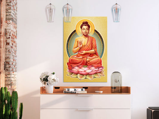 Wandbild - Peace of Buddha (1 Part) Vertical